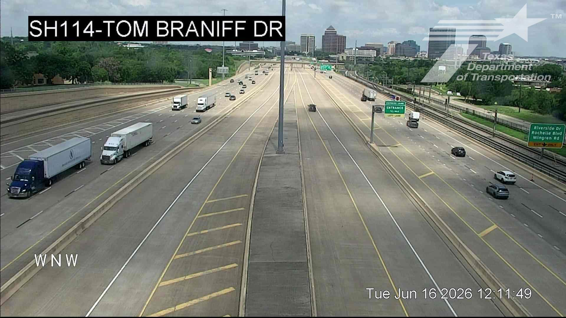 Live snapshot from SH114 @ Tom Braniff Dr