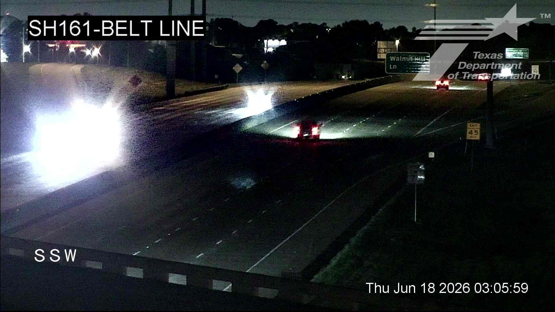 Live snapshot from SH161 @ Belt Line