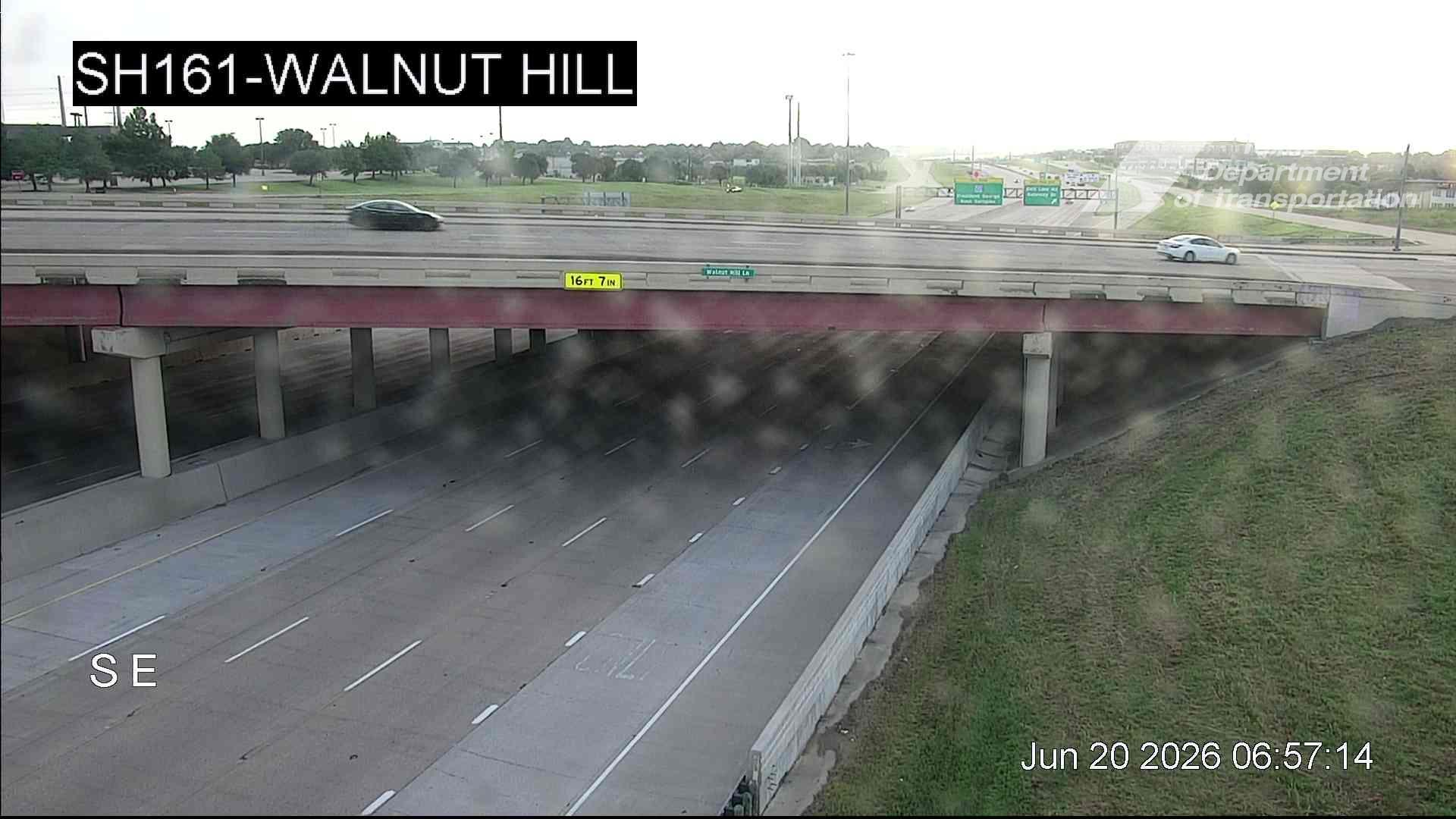 Live snapshot from SH161 @ Walnut Hill