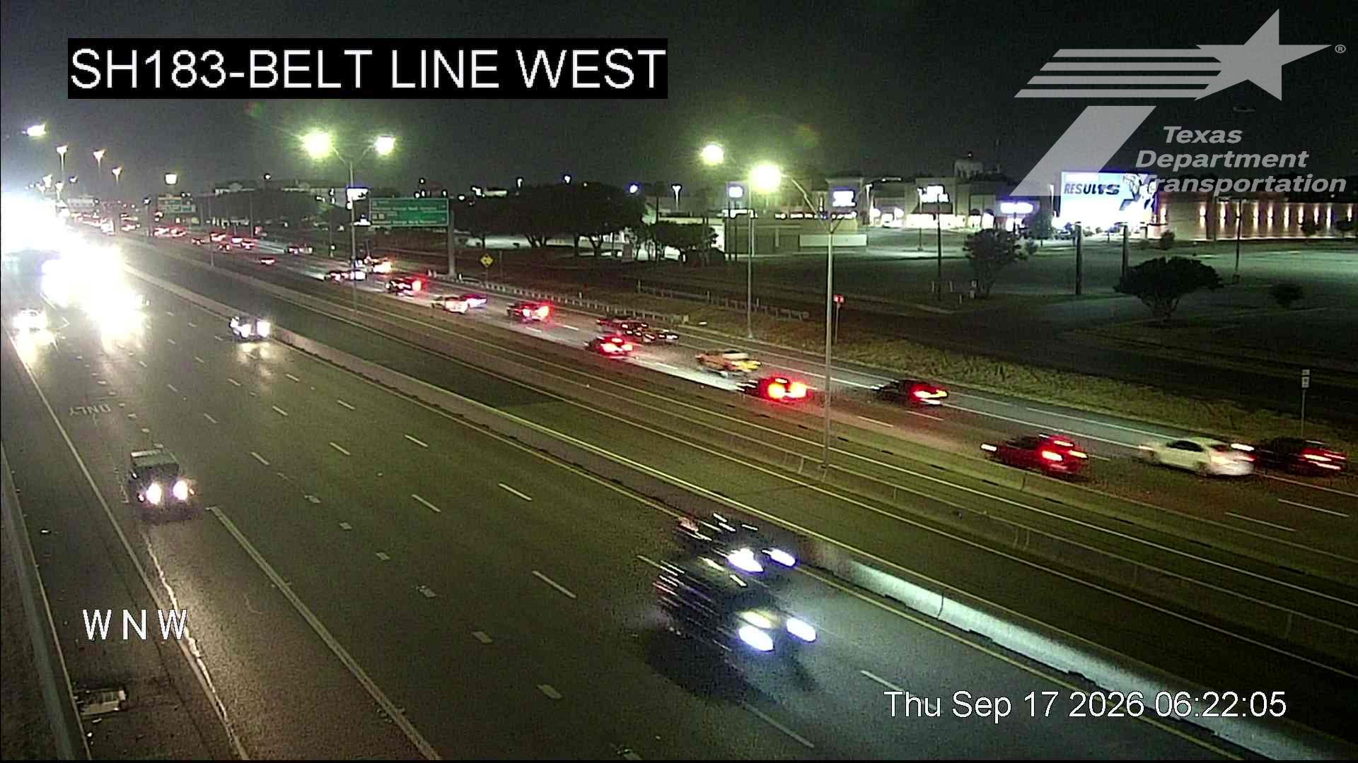 Live snapshot from SH183 @ Belt Line West