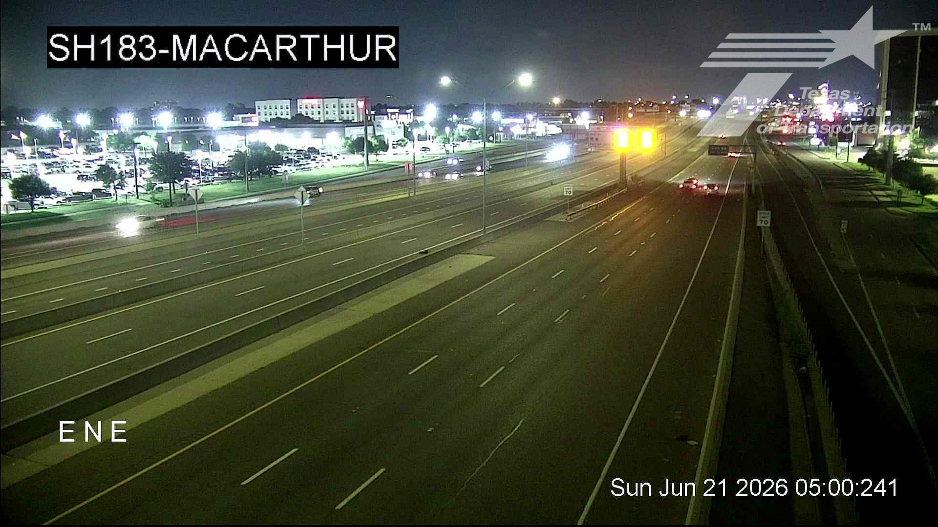 Live snapshot from SH183 @ MacArthur