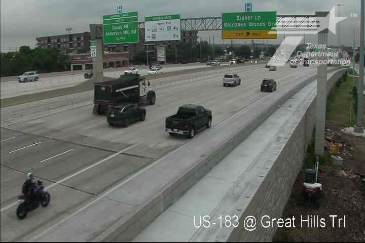 Live snapshot from US-183 @ Great Hills Trl