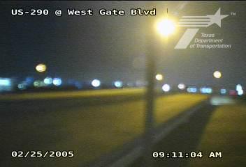 Live snapshot from US-290 @ West Gate Blvd