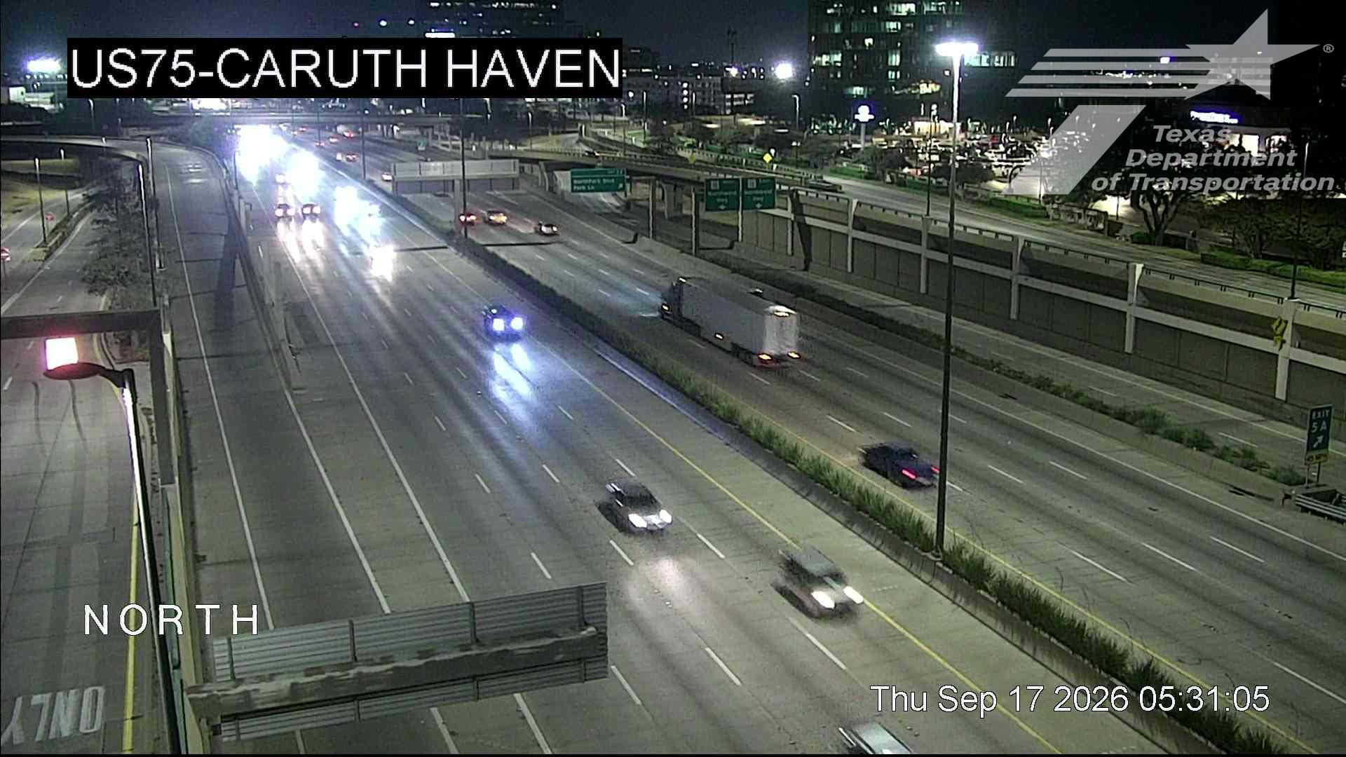 Live snapshot from US75 @ Caruth Haven