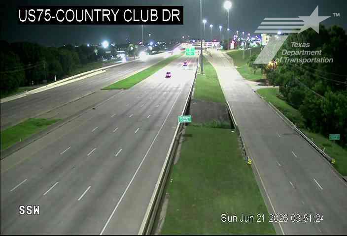 Live snapshot from US75 @ Country Club Dr