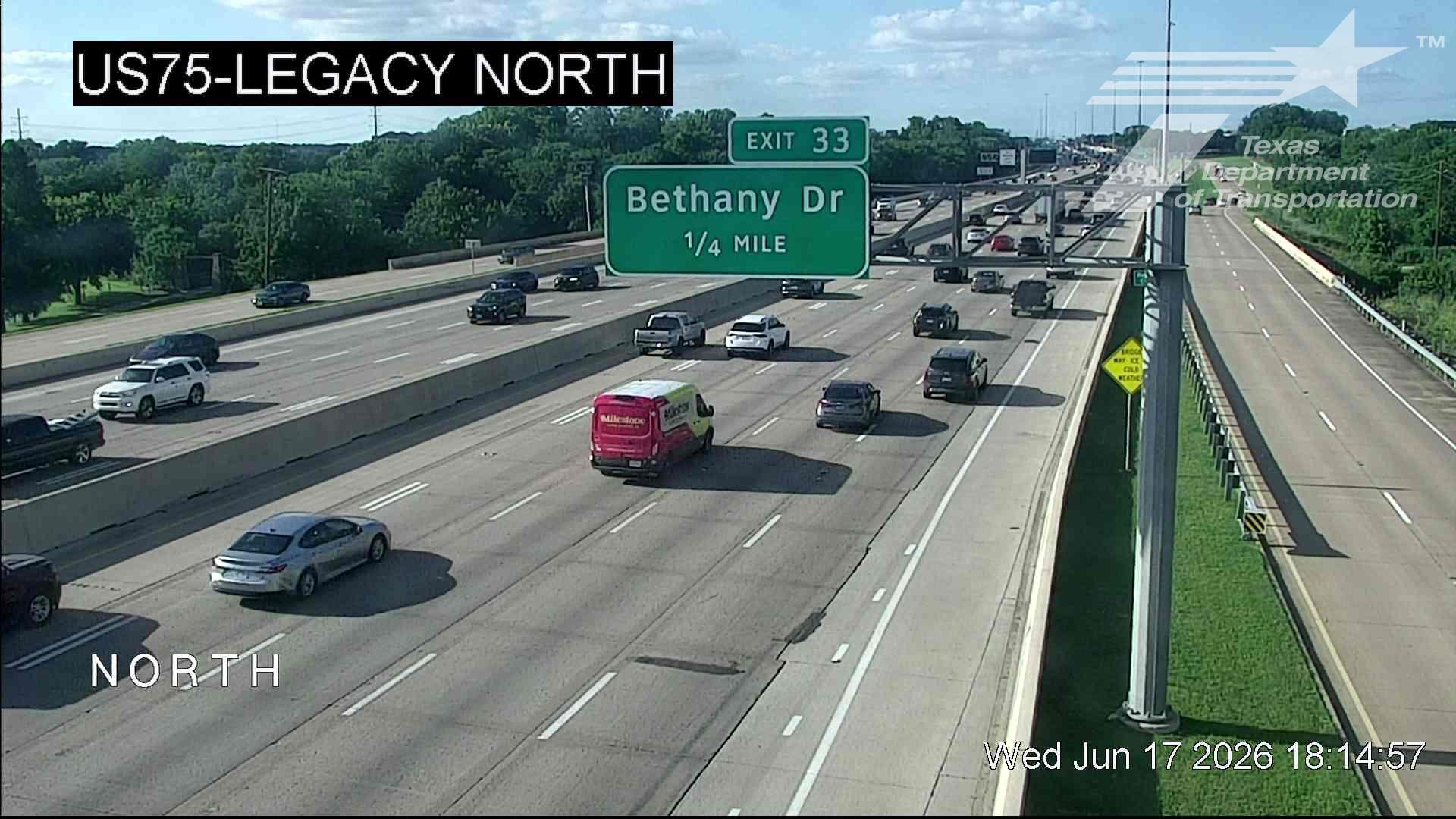 Live snapshot from US75 @ Legacy North (Chase Oaks)