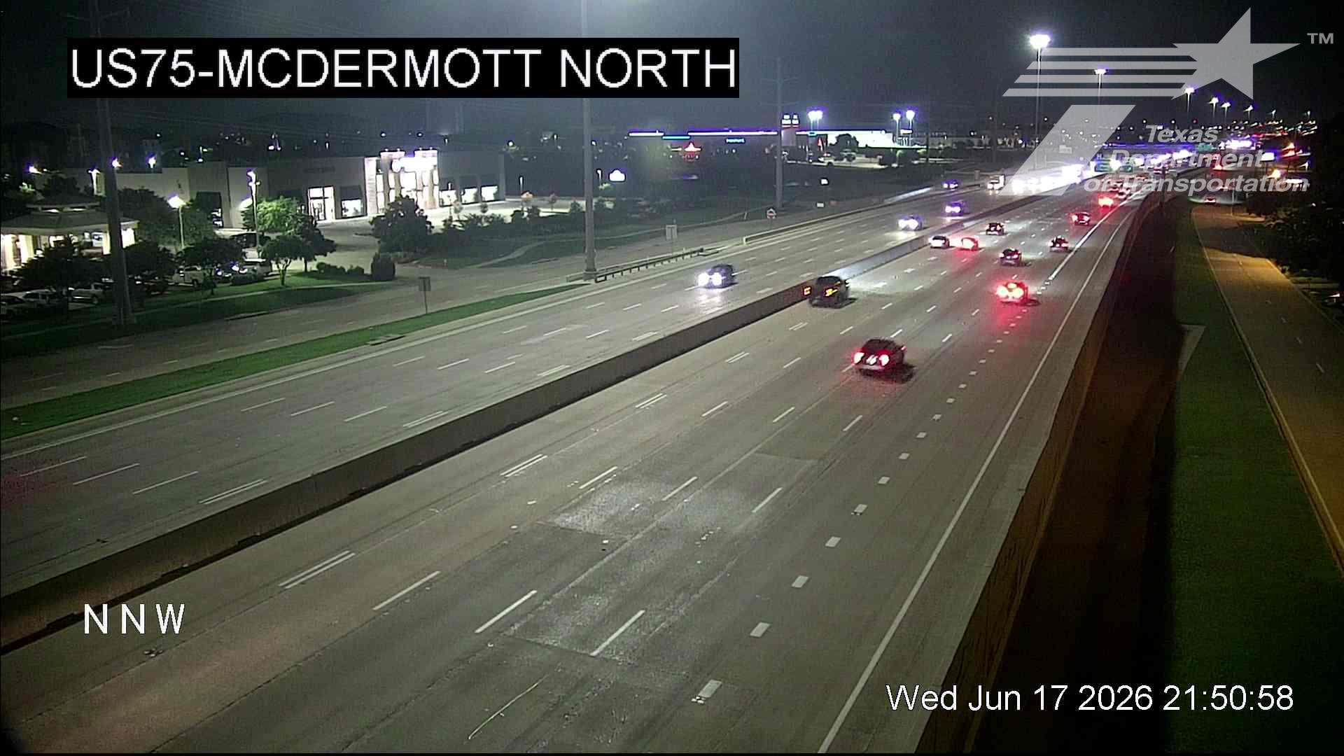Live snapshot from US75 @ McDermott North