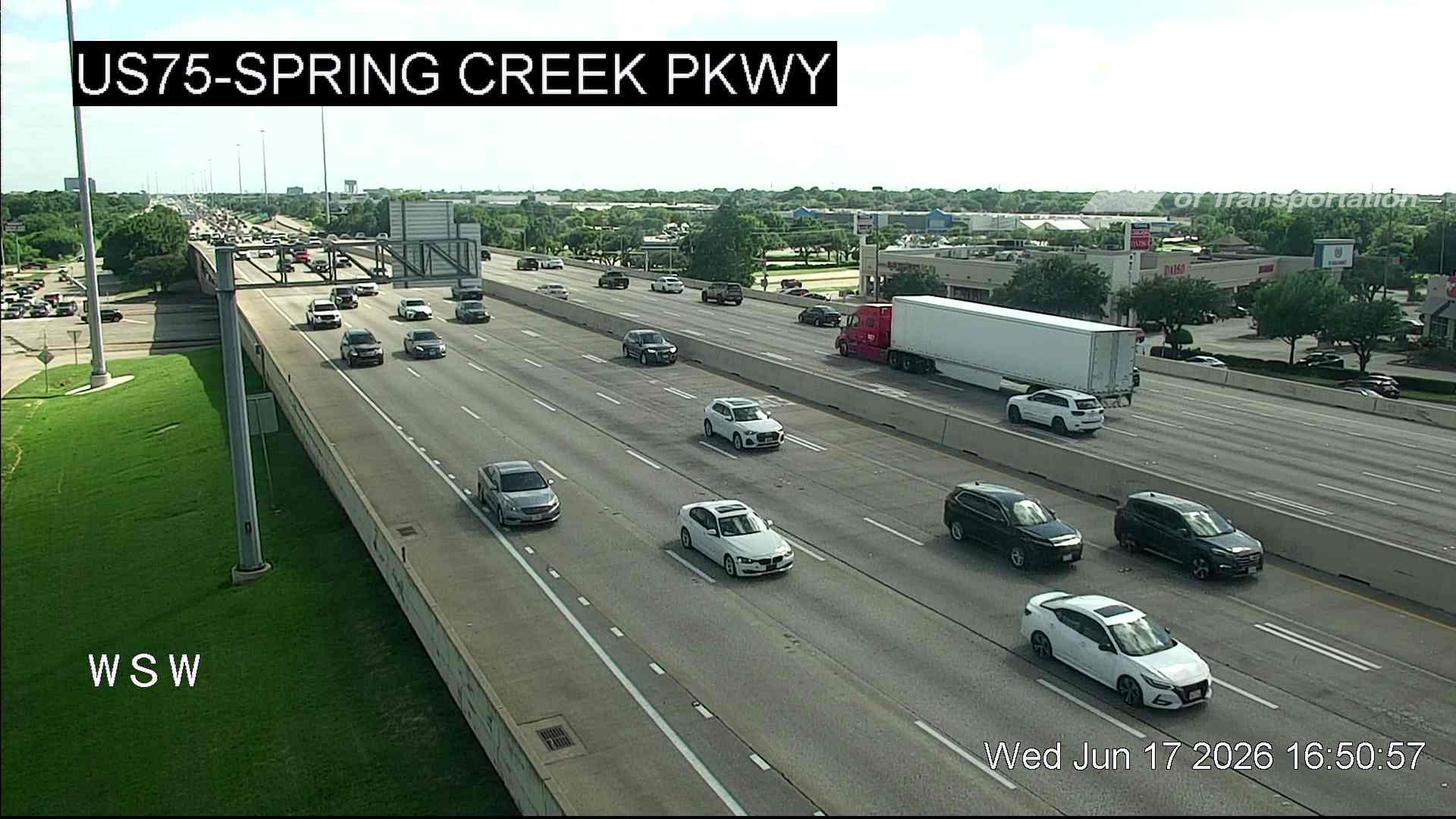 Live snapshot from US75 @ Spring Creek Pkwy
