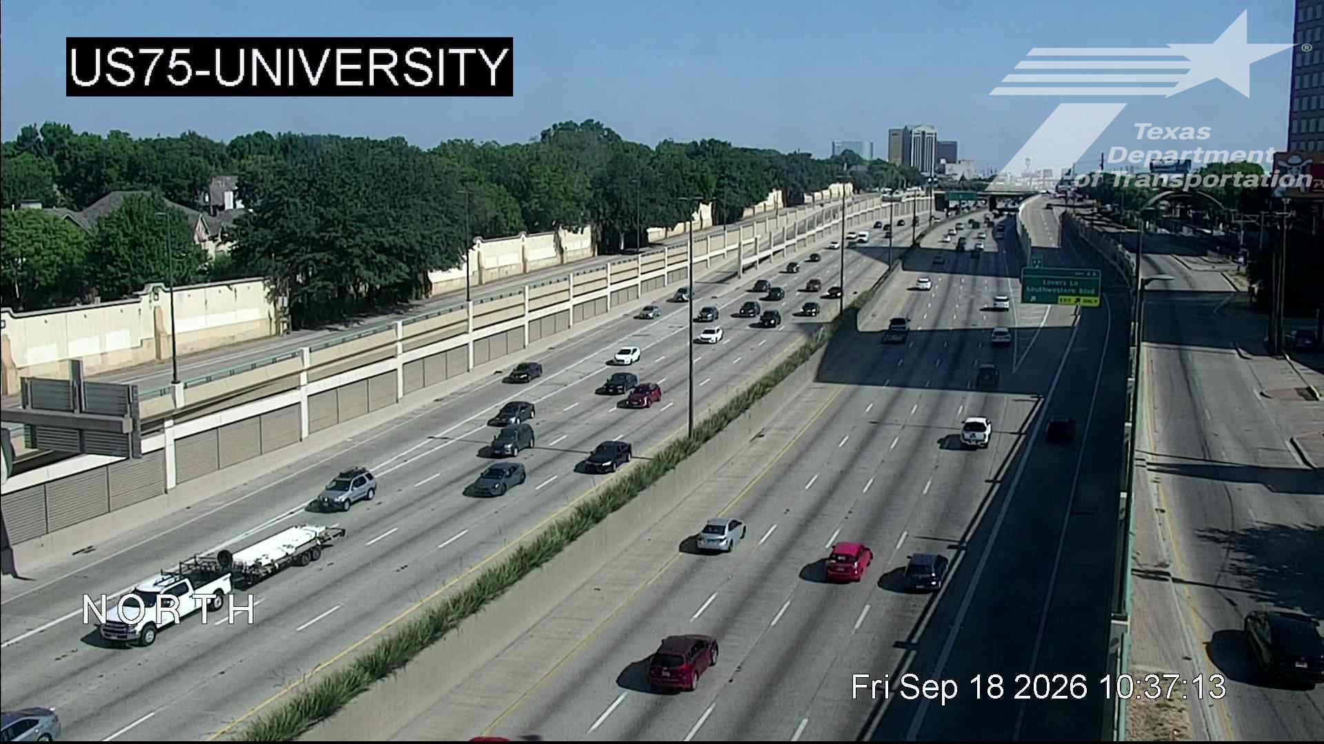 Live snapshot from US75 @ University