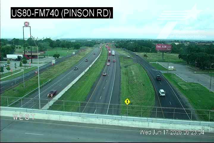 Live snapshot from US80 @ FM740 (Pinson Rd)